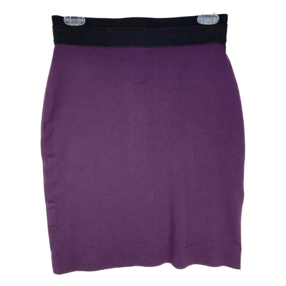 BCBG Maxazria Skirt Womens Size S Purple‎ Stretch Bodycon Pencil Knee Length - Picture 1 of 5